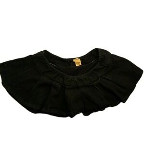 Daisy Size Small Micro Mini Skirt Black Denim w/ Shorts